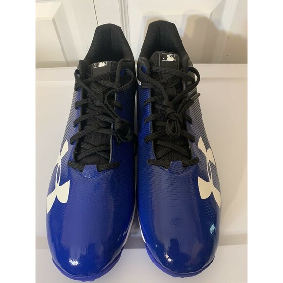 New UNDER‎ ARMOUR UA LEADOFF LOW RM MEN\'S BASEBALL CLEATS SZ 14 BLUE 1297317 001 main image 4